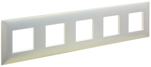 Рамка универсальная DKC Avanti 5-м. белый жемчуг картинка